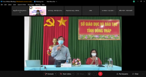 Ông Nguyễn Minh Tâm – Phó Giám đốc Sở GDĐT phát biểu chỉ đạo tại lớp tập huấn