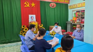 Trường Mầm non Tràm Chim đón đoàn khảo sát về cơ sở vật chất  của UBND huyện Tam Nông 