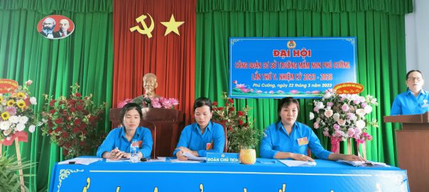 Bà Nguyễn Thị Kim Hà - Phó Chủ tịch Liên đoàn lao động huyện Tam Nông phát biểu tại Đại hội